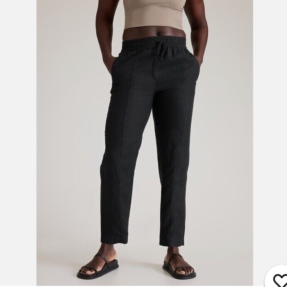 Athleta Retreat Linen Ankle Pant - NWT, size Large Tall